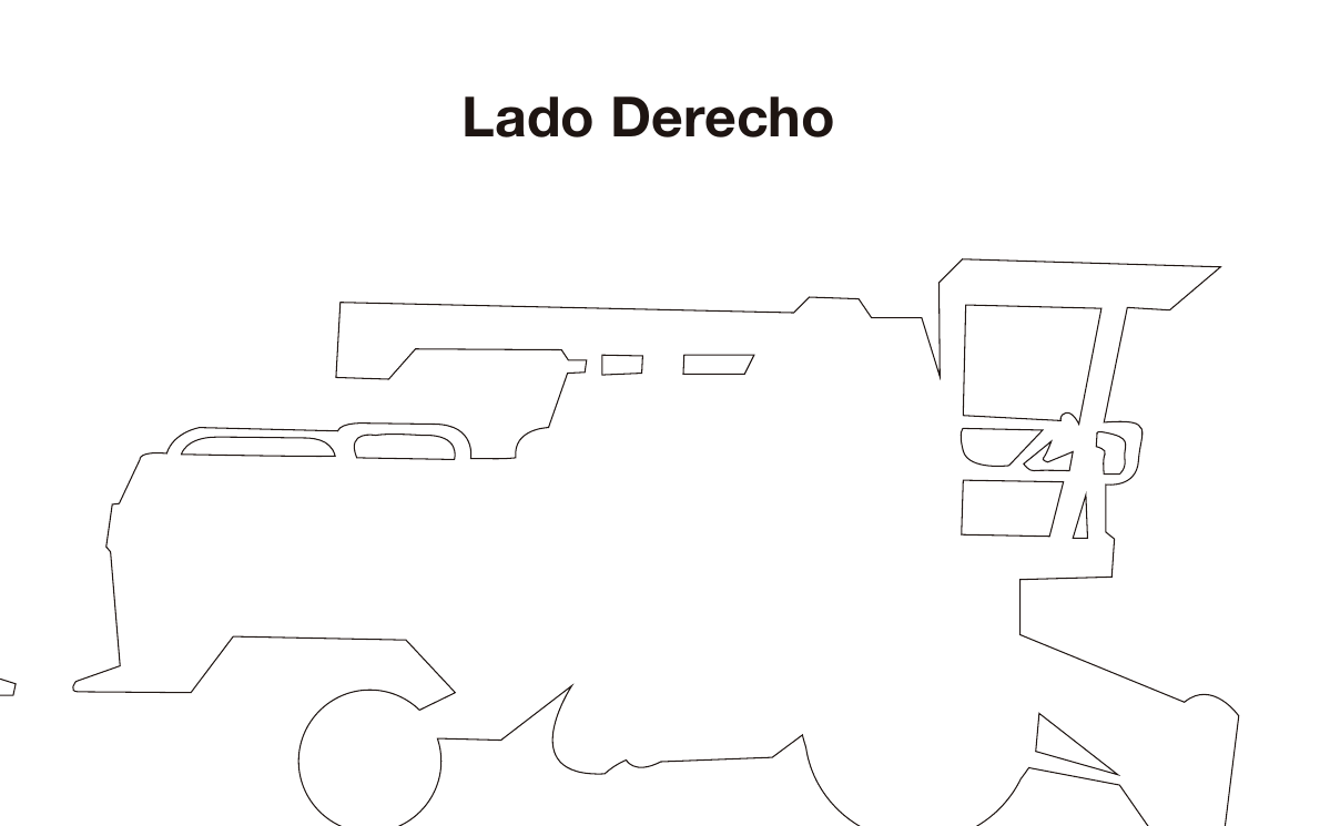 Vassalli 1500 H - Lado Derecho - Mapa de correas