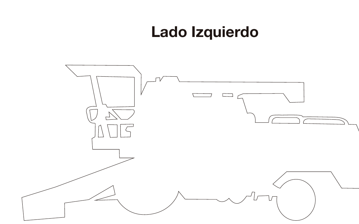 Vassalli 1500 H - Lado Izquierdo - Mapa de correas